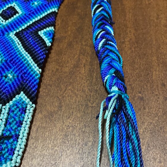 46-(B&B) Handcrafted. Macrame. Braided Toquillas.Tie Belt. - Picture 4 of 11